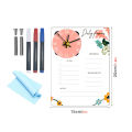 GC Acrylic Calendar With Wall Clock Includes 3 Erasable Markers Anti-sliding Anti-scratch Monthly Weekly Planner (15x20cm/6x7.9inch). 