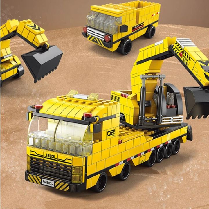 6in1%20NEW%20Excavating%20Machinery%20Engineering%20Vehicle%20Crane%20Car%20Truck%20Material%20Handler%20Model%20Building%20Blocks%20Sets%20Bricks%20Toy%20City%20-%20Image%202