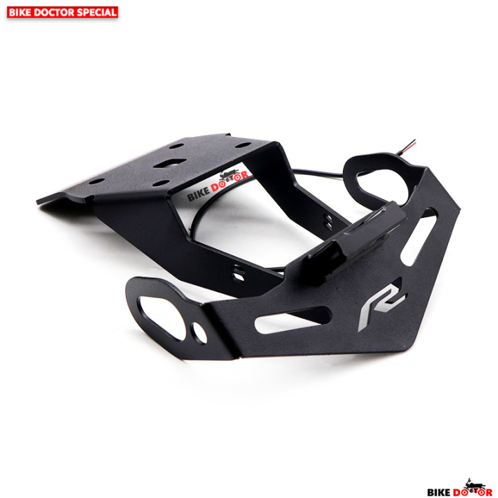 Motorcycle%20Magnetic%20License%20Plate%20Holder%20Fender%20Eliminator%20Tail%20Tidy%20for%20YAMAHA%20R15%20V3%20With%20LED%20&%20Fittings-Black%20(Imported)%20-%20Image%205