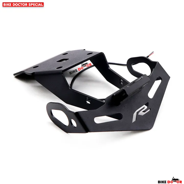 Motorcycle%20Magnetic%20License%20Plate%20Holder%20Fender%20Eliminator%20Tail%20Tidy%20for%20YAMAHA%20R15%20V3%20With%20LED%20&%20Fittings-Black%20(Imported)%20-%20Image%205