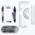 OIMG 8Pcs/Set Compasses Ruler Brands Math Set Geometric Drafting Tool Ruler Drawing Suit.