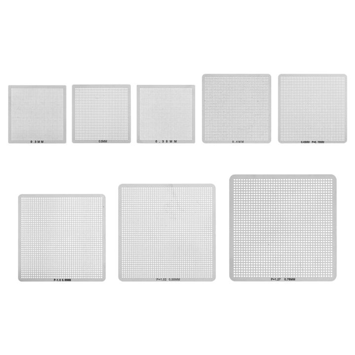 KOGEEK%208pcs%20Mini%20Universal%20BGA%20Direct%20Heat%20Stencils%20Set%20Reballing%20Acessories%200.3mm%200.35mm%200.4mm%200.45mm%200.5mm%200.55mm%200.6mm%200.76mm%20-%20Image%206