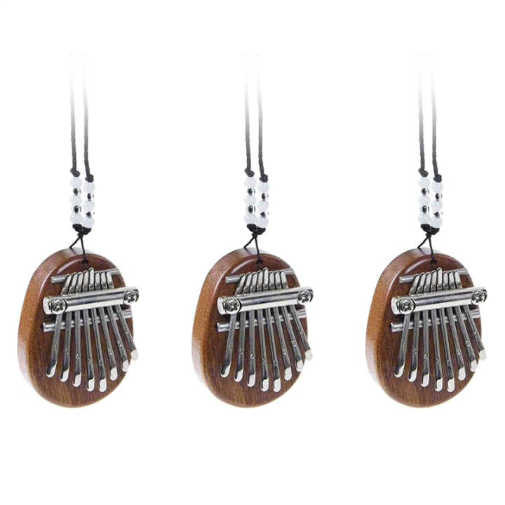 3X Mini Kalimba 8 Keys Thumb Piano Great Sound Finger Keyboard Musical ...