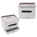 Tissue Box Organizer Multifunctional Tissue Box Holder PP Plastic for Living Room for Vanity. 