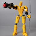 3D Printed Movable Robot Action Figure 3D Printed Multi-jointed Movable DIY Assembling Desktop Robot Collectible Robot Doll. 