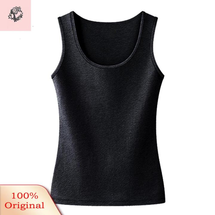 Sunnyheart Bottoming Vest Stretchy O-Neck Sleeveless Sport Bottoming Top