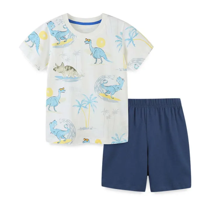 Wind%20clothing%20new%20summer%20products%20for%20boys,%20short%20sleeved%20T-shirt%20set,%20knitted%20cotton%20children's%20two-piece%20set%20-%20Image%202