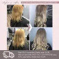 Ugeat Hair Topper Natural Human Hair Blonde Mono Base 3*5inch Women Toupee Invisible Free Part Hair Toppers Hair Extension. 