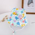 Children Bucket Hats Panama Summer Baby Girls Hat Boys Fisherman Cap Cartoon Cotton Toddler Baby Hats Beach Sun Cap.