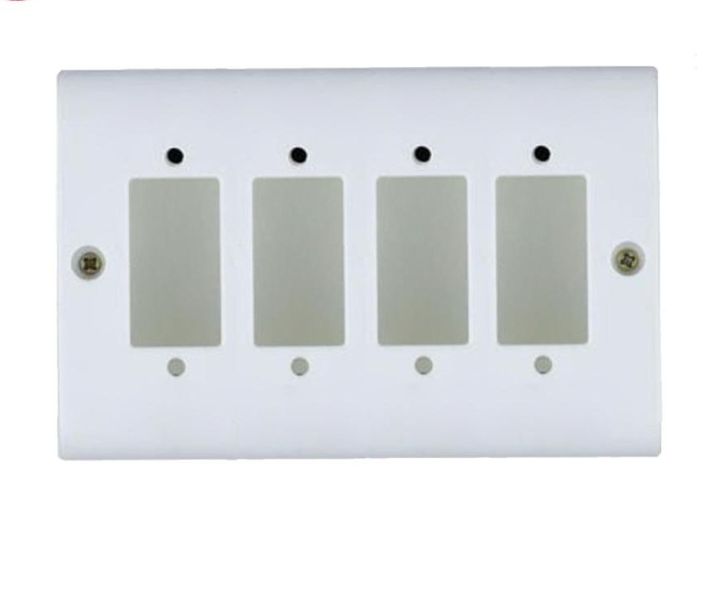 CLICK Piano Four Hole Plastic Electrical PVC Board Switch Box 4 | Daraz ...