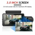 Dual Dash Cam Front and Inside 1440P+1080P Car Black Box Dash Camera 3 Inch IPS Camera Recorder Night Vision Durable Easy Install. 