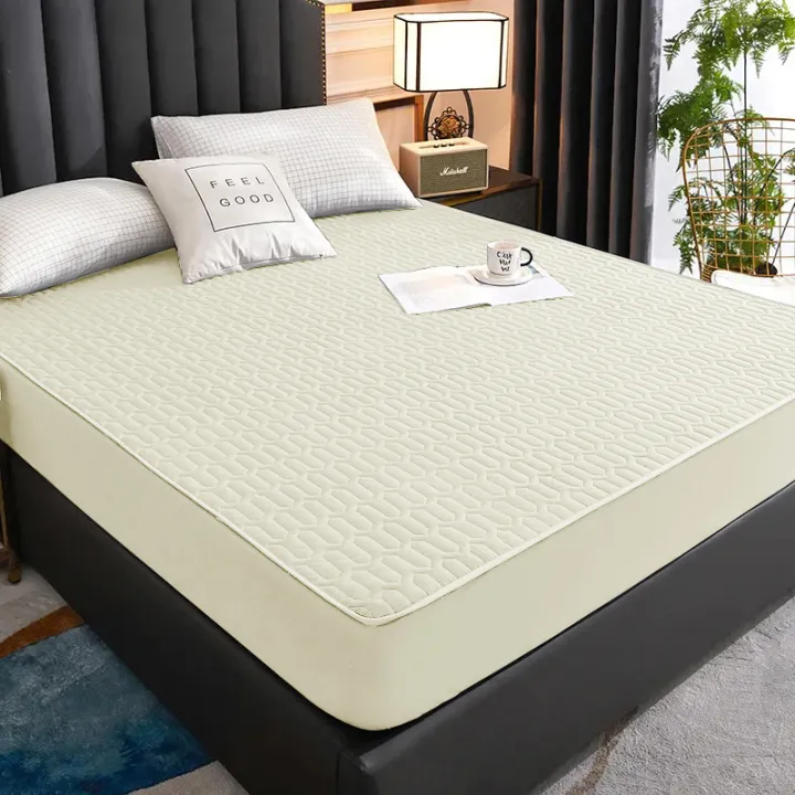 Waterproof%20Thicken%20Mattress%20Cover%20Quilted%20Latex%20Mat%20Bed%20Covers%20Pad%20Skin-Friendly%20Fitted%20Sheet%20Protector%20Bedspread150/160/180x200%20-%20Image%207