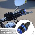 Universal Motorcycle Handlebar Grips End Slider Cap Plug or Gutli - 1 Pair. 