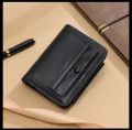 High Quality Carrken New Fashion Retro PU Leather Short Wallet Men 3 Fold Card Holder Multi-card Coin Purse.