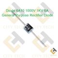 5Pcs- Diode 6A10 1000V 1KV 6A General Purpose Rectifier Axial Diode 6A10 Silicon Junction Diode R-6 Package Electrical Circuitry & Parts.