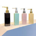 Lightweight Liquid soap dispenser Eco-friendly Leak-proof Transparent Refillable pump bottle Square bathroom accessory for.