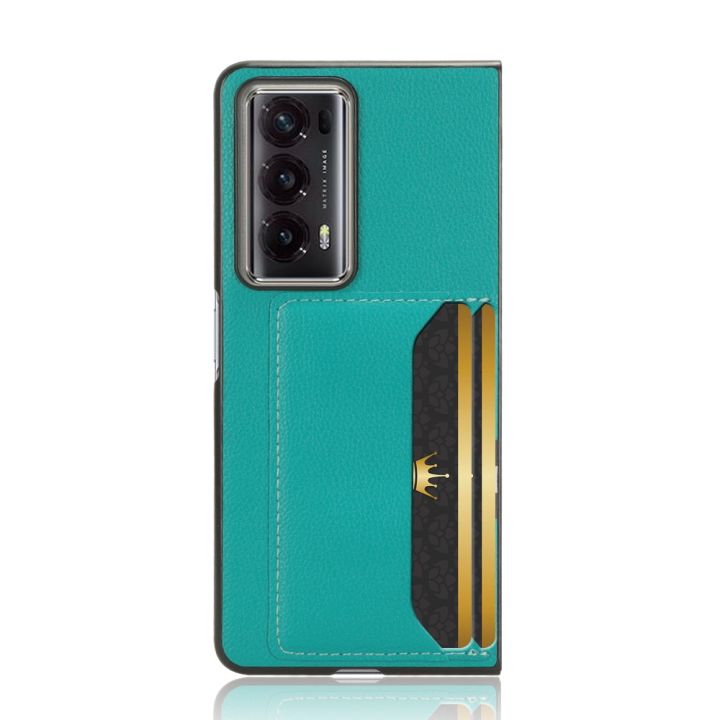 (New)Litchi%20Texture%20Card%20Slot%20Phone%20Case%20For%20Honor%20Magic%20V2%20-%20Image%202