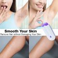 Finishing Touch Beauty Tools Silky Smooth Hair Eraser, Painless Hair Removal Tool, Women Laser Rechargeable Epilator Remover, Smooth Touch Hair Removal Razor Sensor.