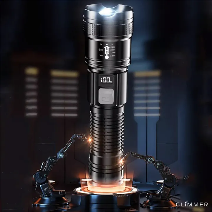 LED%20Camping%20Flashlight%201200mAh%2010W%20%20800%20Lumen%20USB%20Rechargeable%20Tactical%20Torch%20with%20Digital%20Display%20ABS%20-%20Image%208