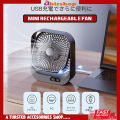 Mini Square Handheld Fan Portable Rechargeable Mini Air Cooler Electric Jet Standing Personal Turbo Hand Blower Conditioner USB. 