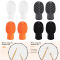 Silicone Drumstick Silent Practice Tips Drum Mute Drum Dampener Percussion Accessory Mute Replacement Musical Instruments Accessory.