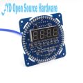 【Alizeker Mall】DS1302 clock temperature display alarm clock function Rotating LED clock kit. 