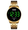 SKMEI 1579 Fashion Touch Screen Stainless Steel Digital Waterproof Casual Watches for Male. 