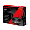 Mercusys MR80X V2.2 AX3000 Dual-Band Wi-Fi 6 Gigabit Router WiFi Speed up to 2402Mbps/5GHz + 574Mbps/2.4GHz, Gigabit 3 LAN Ports, 1 WAN Port Ideal for Gaming.