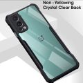 Back Cover for OnePlus Nord 2 5G Transparent Black Dual Protection Slim Fit Case. 