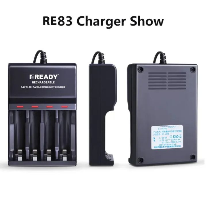 READY%20RE83%20Charger%20and%20AAA%20Ni-Mh%20Battery%201.2V%20900mAh%20LSD%20AAA%20NiMh%20Rechargeable%20Battery-%20RE83+%204pcs%20AAA%20900mAh%20-%20Image%203