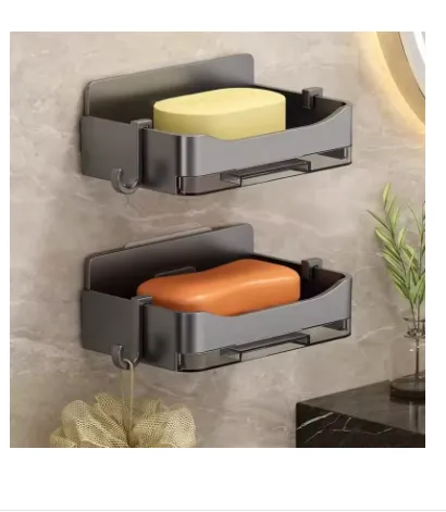 Wall%20Mounted%20Soap%20Dish%20for%20Shower,%20No%20Punching%20Soap%20Box%20with%20Drain%20Tray%20-%20Image%203