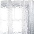 Clear EVA Shower Curtain Liner Waterproof Transparent 3D Water Square Bathroom Curtain in 71inch x 79inch, 12 Hooks. 