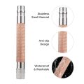 Men's Shaver Razor Handle Shaving Handle Double Edge Shaving Stainless Steel Safety Beard Razor Replacement Shaving Accessories. 