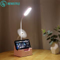 Rechargeable Led Table Lamp Touch System,Dimmable Desk Lamp,Eye protection Reading Light For Kid With Phone Hoder Pen Holder.
