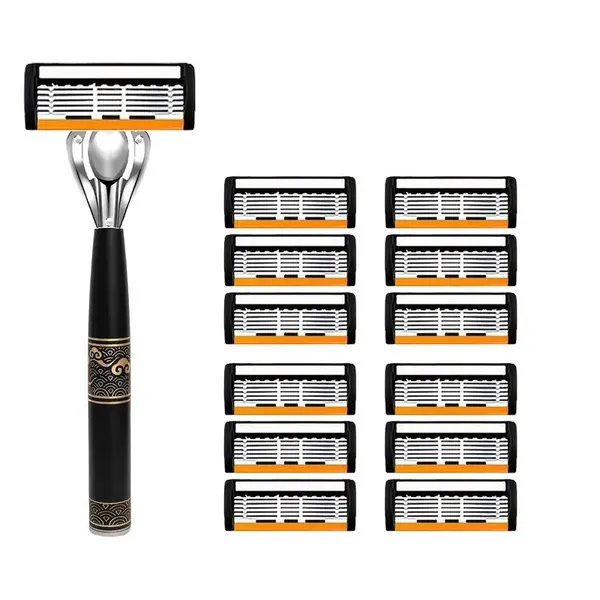 Cross-Border%20Generation%20Hair%20Orange%20Six-layer%20Manual%20Razor%20Xiangyun%20Metal%20Handle%20Multi-package%20Combination%20Sales%20-%20Image%202