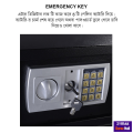 Locker zymak L-128 digital password locker pin digital locker house security locker with master key steel secure locker vault supplier Bangladesh. 