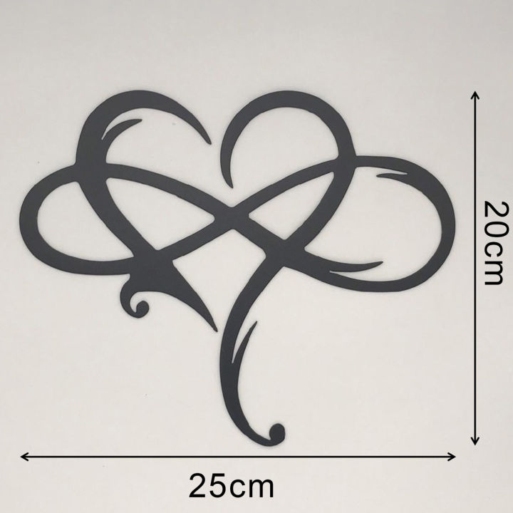 Wall%20Art%20Infinity%20Symbol%20Large%20Heart%20Shaped%20Steel%20Sculpture%20-%20Image%208