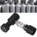 CO2 Refill Adapter Soda Connector with W21.8‑14 Fit for Club Black. 