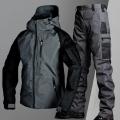 Military Tactical Waterproof Sets Men Special Forces Combat Training Suit Outdoor Multi-pocket Uniform Airsoft Army Tracksuit. 