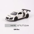 Diecast Car Scale 1:32 Audi A8 Metal Body Collectible Toy with pullback for Boys Ages 3+ China Import | Doors Open | Detailed Interior. 