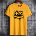 Orange Smile design Best Quality Casual গেঞ্জি ছেলেদের new tshirt | Half Sleeve genji for man.