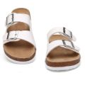 Men Women Comfortable Birken Sandals Couple Style Cork Slippers in Black & We.