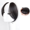 Simple Middle-part Bangs Hair Extensions Clip in the Front Side Bangs Synthetic Fringe Hairpiece French Middle Part Bangs. 