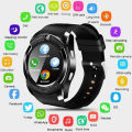 【With camera】 V8 smart watch Waterproof Bluetooth Smart Watches With Camera Fitness Bracelet Cool Clock Support TF Card Facebook Whatsapp. 