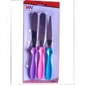 3 Pcs Set Stainless Steel Butter Cake Cream Knife Smoother Spatula Fondant Pastry Tool. 