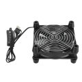 120mm Computer Case Fan 3 Speed Adjustable USB Power 5V CPU Cooling Fan Portable 2800RPM PC Fan for Tablet TV Receiver Router.