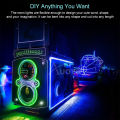 Auoyo Light Strip El Wire String Strip Light Cold Lights Strips Neon LED Light Cuttable Glowing Decorative Lamp Car Rope Strip Light for Party Bar Christmas Halloween Automotive Car Interior DIY Decoration. 