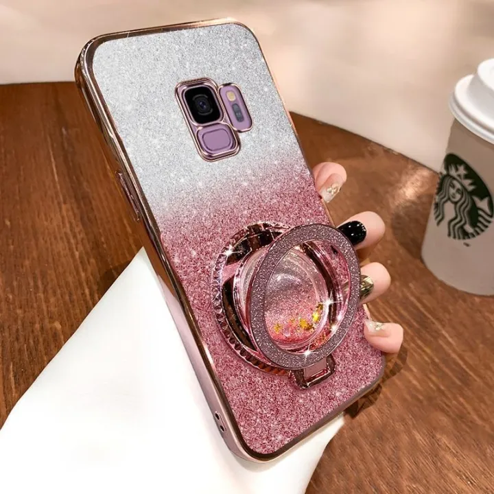 New%20Phone%20case%20Samsung%20Galaxy%20S9%20S9%20Plus%20Back%20cover%20Liquid%20Glitter%20Quicksand%20Hourglass%20Stand%20Holder%20Luxury%20Shiny%20Gradient%20Plating%20Girls%20Slim%20Phone%20cases%20Transparent%20softcase%20Silicone%20Pouch%20Women%20-%20Image%202