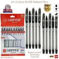 Cello Gripper Ball Pen -Black 10 Pens Pack. 