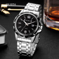 Men Casual Watches Waterproof 2023 New Calendar Quartz Movement Steel Band Business relo for men. 